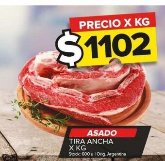 Carrefour Maxi Asado tira ancha x kg oferta