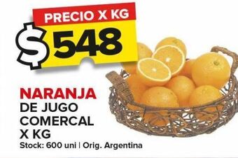 Carrefour Maxi Naranja para jugo comercial x kg oferta
