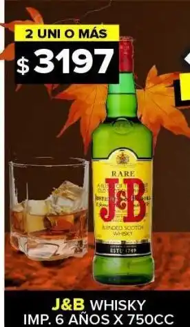 Carrefour Maxi Whisky j&b x 750cc oferta