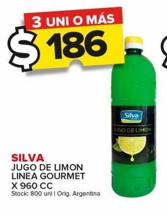 Carrefour Maxi Jugo de limón silva gourmet x 960cc oferta