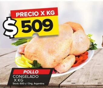 Carrefour Maxi Pollo congelado x kg oferta