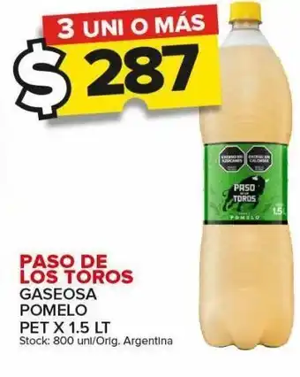 Carrefour Maxi Gaseosas paso de los toros x 1.5l oferta