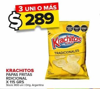 Carrefour Maxi Papas fritas krachitos tradicional 115g oferta