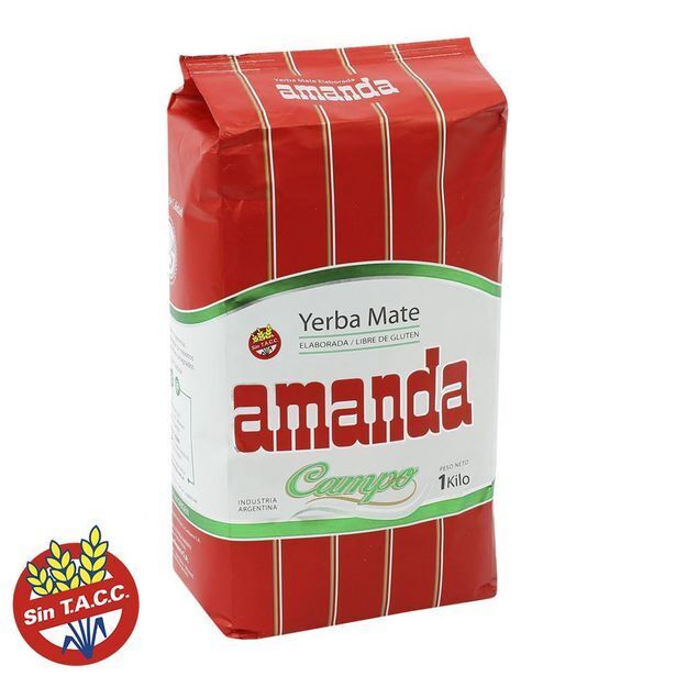 Coto Yerba mate amanda  con palo campo paquete 1 kg oferta