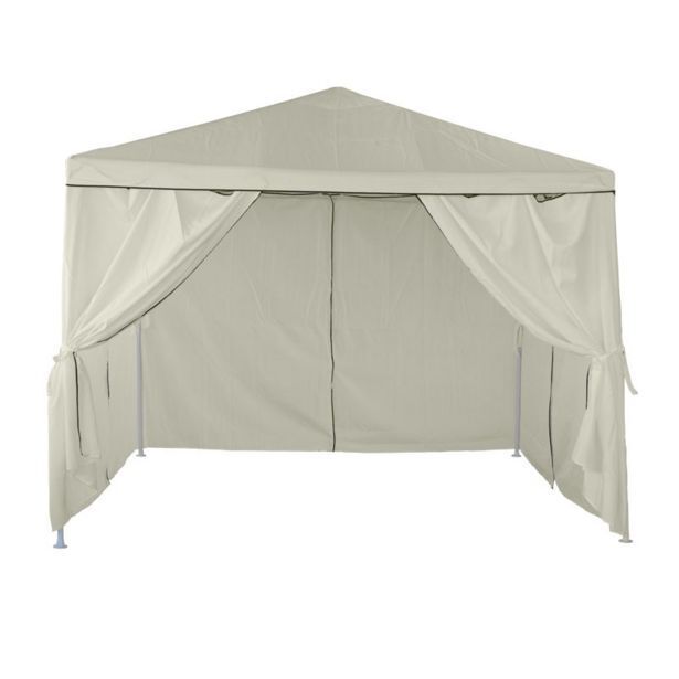 Monumental Hogar Gazebo laury 3x3 blanco 4 paredes oferta