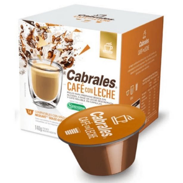 El Nene Cafe cabrales capsula cafe con leche x12 oferta