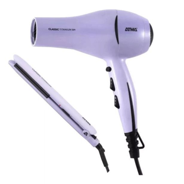 Maitess Combo secador y planchita atma titanium beauty ck4020p oferta