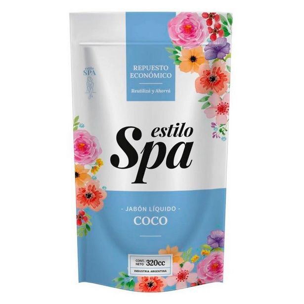 El Nene Jabon liquido estilo spa doy pack coco x320ml oferta