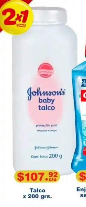 Farmar Johnson's baby Talco x 200 grs. oferta