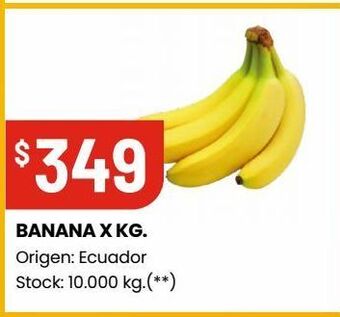 Changomas Banana x kg. oferta