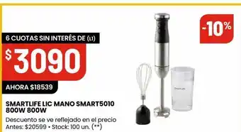 Changomas Smartlife lic mano smart5010 800w 800w oferta