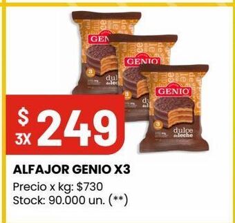 Changomas Alfajor genio x3 oferta
