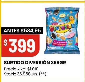 Changomas Surtido diversión 398gr oferta