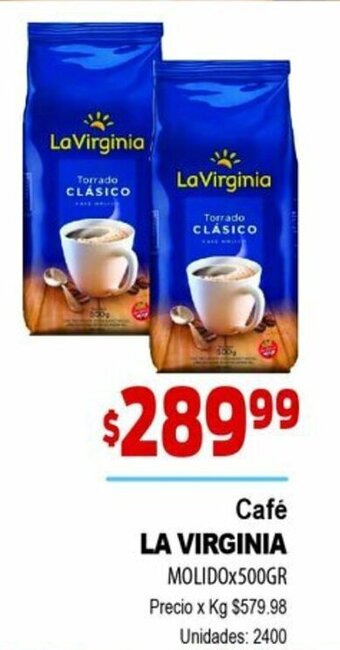 Supermercados Top La Virginia Café Molido x 500gr oferta