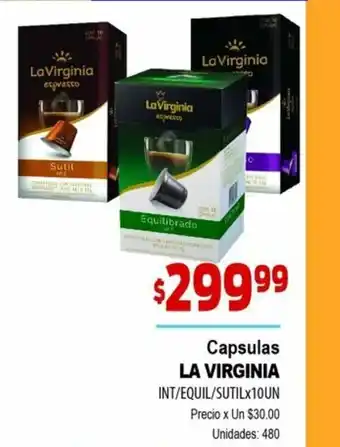 Supermercados Top La Virginia Capsulas Int/Equil/Sutil x 10un. oferta