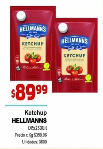 Supermercados Top Hellmann's Ketchup DPx250gr oferta