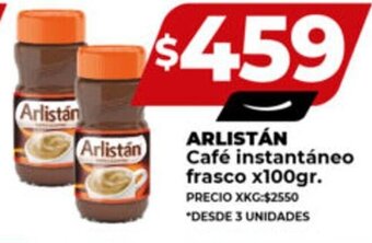 Supermayorista Vital ARLISTÁN Café instantáneo frasco x100gr. oferta