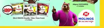 Gallo Snacks ChocoBar / Oblea / Choco Crunch x 6 unidades