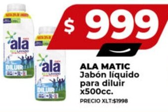 Supermayorista Vital ALA MATIC Jabón líquido para diluir x500cc. oferta