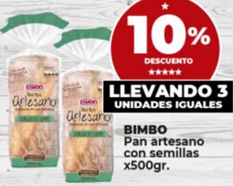 Supermayorista Vital BIMBO Pan artesano con semillas x500gr. oferta
