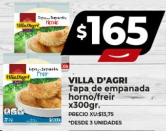 Supermayorista Vital VILLA D'AGRI Tapa de empanada horno/freir x300gr. oferta