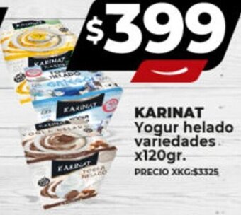 Supermayorista Vital KARINAT Yogur helado variedades x120gr. oferta