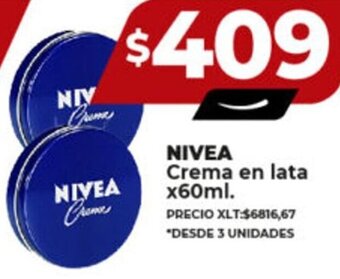 Supermayorista Vital NIVEA Crema en lata x60ml. oferta