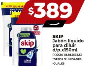 Supermayorista Vital SKIP Jabón líquido para diluir d/p.x150ml. oferta