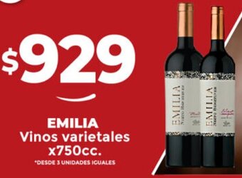 Supermayorista Vital EMILIA Vinos varietales x750cc. oferta