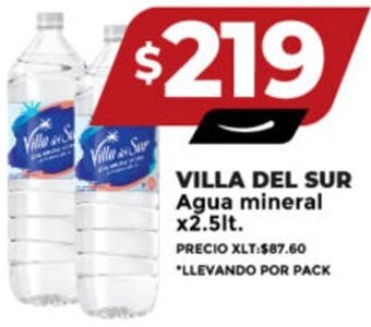 Supermayorista Vital VILLA DEL SUR Agua mineral x2.5lt. oferta