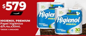 Supermayorista Vital HIGIENOL PREMIUM Papel higiénico d/h.4u.x30mt. oferta
