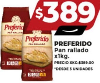 Supermayorista Vital PREFERIDO Pan rallado x1kg. oferta
