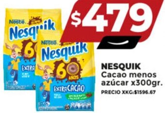 Supermayorista Vital NESQUIK Cacao menos azúcar x300gr. oferta