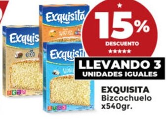 Supermayorista Vital EXQUISITA Bizcochuelo x540gr. oferta