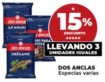 Supermayorista Vital DOS ANCLAS Especias varias oferta