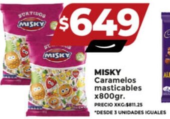 Supermayorista Vital MISKY Caramelos masticables x800gr. oferta