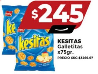 Supermayorista Vital KESITAS Galletitas x75gr. oferta