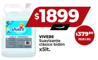 Supermayorista Vital VIVERE Suavizante clásico bidón x5lt. oferta