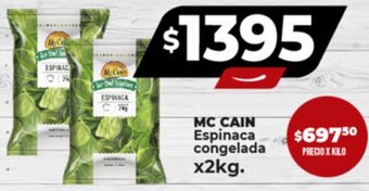 Supermayorista Vital MC CAIN Espinaca congelada x2kg. oferta