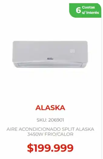 Naldo Lombardi ALASKA AIRE ACONDICIONADO SPLIT ALASKA 3450W FRIO/CALOR oferta