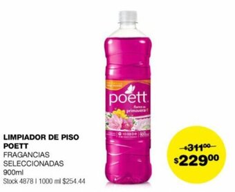 Atomo Conviene LIMPIADOR DE PISO POETT 900ml oferta