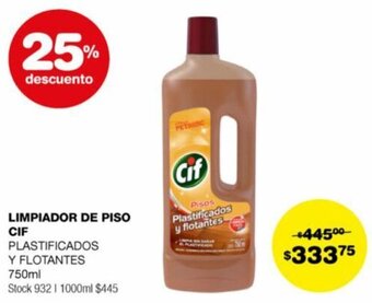 Atomo Conviene LIMPIADOR DE PISO CIF 750ml oferta