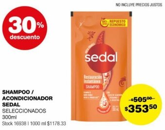 Atomo Conviene SHAMPOO / ACONDICIONADOR SEDAL 300ml oferta