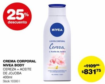 Atomo Conviene CREMA CORPORAL NIVEA BODY 400ml oferta
