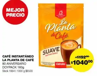Atomo Conviene CAFÉ INSTANTÁNEO LA PLANTA DE CAFÉ 80 ANIVERSARIO DOYPACK 160g oferta