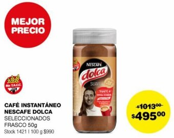 Atomo Conviene CAFÉ INSTANTÁNEO NESCAFE DOLCA SELECCIONADOS FRASCO 50g oferta