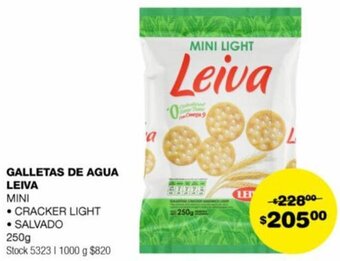 Atomo Conviene GALLETAS DE AGUA LEIVA 250g oferta