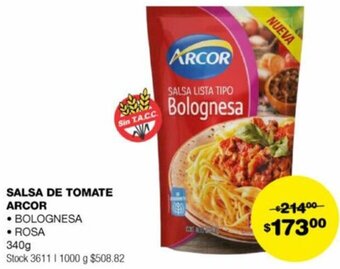 Atomo Conviene SALSA DE TOMATE ARCOR 340g oferta