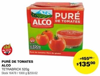 Atomo Conviene PURÉ DE TOMATES ALCO TETRABRICK 520g oferta
