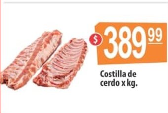 Autoservicio Capo Costilla de cerdo xkg oferta